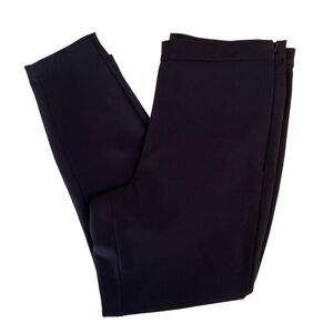 Banana Republic Womens Devon Fit Navy Straight Leg Pants Side Zip, Size 14P